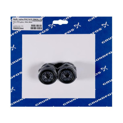 Grundfos Bulk, valve PVC/V/G DN20, (2 pcs)