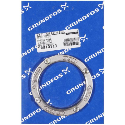 Grundfos KIT, Wear Ring D76x10 1.4517/PTFE M5x8