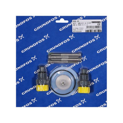 Grundfos KIT, valve/diaph. SD-L-PVC/E/C-2