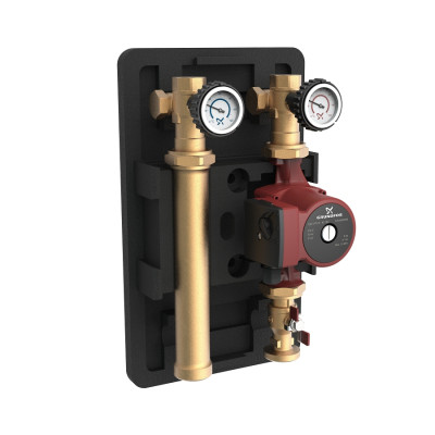 Насосно-смесительный модуль Grundfos HEATMIX, UPS 25-60, DN25, 48 кВт., (правое)