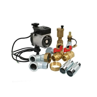 Группа насосная для обвязки бойлера 1" с насосом Grundfos UPS 25-40