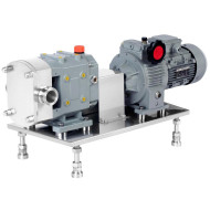 Кулачковый насос Ампика КН-015/РО-МВ с э/д 1,5 кВт и рубашкой обогрева