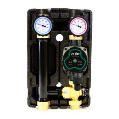 Насосно-смесительная группа Uni-Fitt GTA 25-7 DN25, с термосмесителем