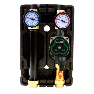 Насосно-смесительная группа Uni-Fitt GTO 25-6S DN25, с термосмесителем