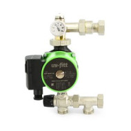 Насосно-смесительная группа Uni-Fitt SOLOMIX X с наружной резьбой 1", ZOTA EcoRING 25/60