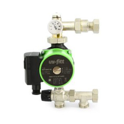 Насосно-смесительная группа Uni-Fitt SOLOMIX X с наружной резьбой 1", ZOTA EcoRING 25/60