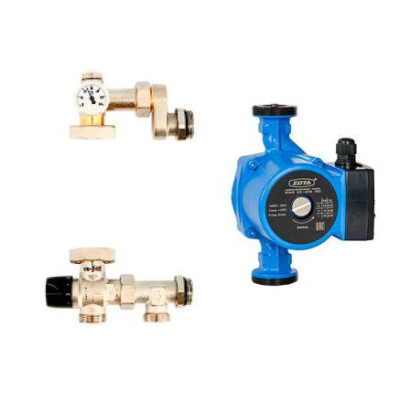 Насосно-смесительная группа Uni-Fitt SOLOMIX X с наружной резьбой 1", ZOTA RING 25/60