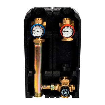 Насосная группа Stout с термостатическим смесительным клапаном 1" без насоса