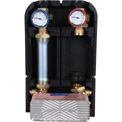 Насосная группа STOUT SDG-0038-282501 с теплообменником 28 пластин без насоса в теплоизоляции