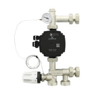 Насосно-смесительная группа Uni-fitt SOLOMIX MINI с накидной гайкой 1", с насосом GRUNDFOS UPM3 AUTO 15-50 13