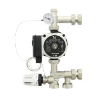 Насосно-смесительная группа SOLOMIX MINI с накидной гайкой 1", с насосом GRUNDFOS UPSO 15-55 130