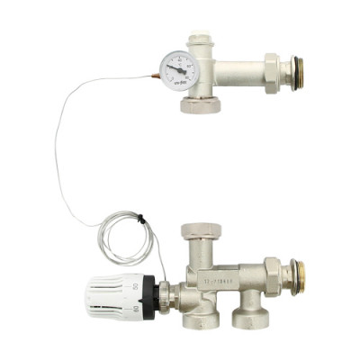 Насосно-смесительная группа Uni-fitt SOLOMIX MINI с наружной резьбой 1" без насоса