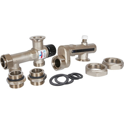 Насосно-смесительный узел Stout с термостатическим клапаном 20-55°C без насосабез насоса