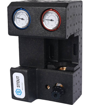 Насосная группа STOUT 3/4" со смесителем без насоса (левая/правая)