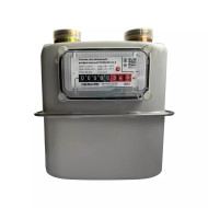 Счетчик газа объёмный диафрагменный "Пульсар" G1,6, межцентровое расстояние 110мм, левый поток