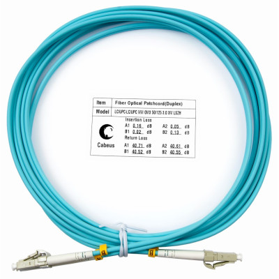 Оптический патч-корд LC-LC Cabeus FOP-50-LC-LC-3m 50/125 (ОМ3) 3 метра