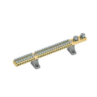 Шина IEK ШНИ-10х18-48-L2-С N "ноль" на двух угловых изоляторах 200А