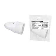 Кабельная розетка TDM ELECTRIC Народная 2П б/з 10А 250B белая