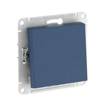 1-клавишный ПЕРЕКЛЮЧАТЕЛЬ Systeme Electric ATLASDESIGN, сх.6, 10АХ, быстрозажимные клеммы, АКВАМАРИН