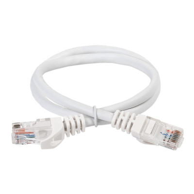 Коммутационный шнур (патч-корд) ITK, кат.5Е UTP, 1м, белый