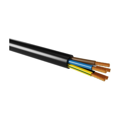 Провод ПВС 5х2,5 ГОСТ (5м), черный