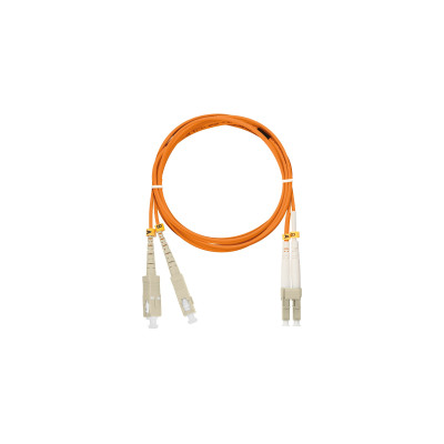Шнур NIKOMAX волоконно-оптический, переходной, многомодовый 50/125мкм, стандарта OM2, SC/UPC-LC/UPC, двойной, полимерный материал нг(A)-HF, 2мм, оранжевый, 3м