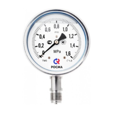 Вакуумметр Росма ТВ-621Р.00(-0,1-0MPa)M20x1,5.1,0