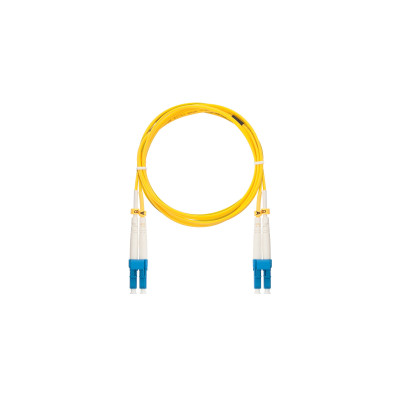 Шнур NIKOMAX волоконно-оптический, соединительный, одномодовый 9/125мкм, стандарта OS2, LC/UPC-LC/UPC, двойной, полимерный материал нг(A)-HF, 2мм, желтый, 5м
