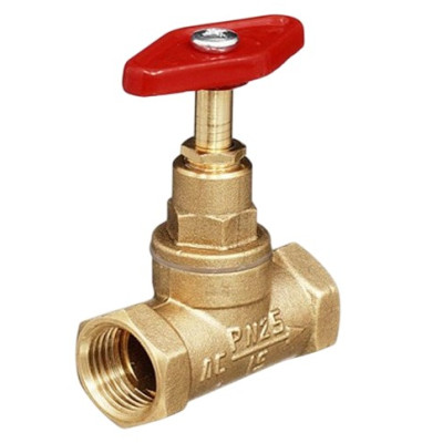 Клапан запорный латунь 15б1п Ду15 Ру25 м/м БАЗ