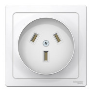 Розетка силовая Systeme Electric BLANCA скрытой установки 2р+n, 32а, 250в, белый