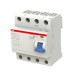 Выключатель дифференциального тока 4-модульный ABB F204 AC-80/0,03
