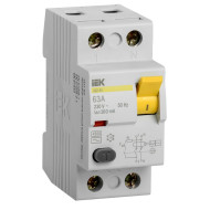 Выключатель дифференциальный (УЗО) IEK ВД1-63 2Р 63А 300мА