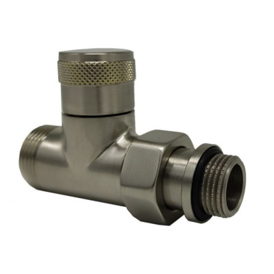 Прямой запорный вентиль SR Rubinetterie Tondera 1/2"х3/4" E, цвет матовый никель