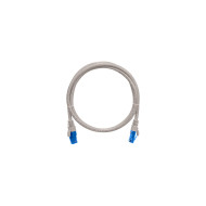 Коммутационный шнур NIKOMAX U/UTP 4 пары, Кат.6 (Класс E), 250МГц, 2хRJ45/8P8C, T568B, заливной, с защитой защелки, многожильный, BC (чистая медь), 24AWG (7х0,205мм), PVC нг(А), серый, 15м