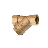 Фильтр магнитный Y-образный латунь R74M Ду15 Ру30 м/м 110C со сливной пробкой Giacomini