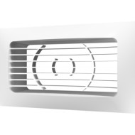 Решетка вентиляционная приточно-вытяжная с фланцем SANTREK AIR (55x110) 55110 РСФ