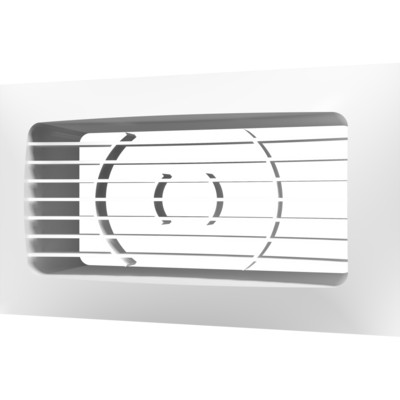Решетка вентиляционная приточно-вытяжная с фланцем SANTREK AIR (55x110) 55110 РСФ