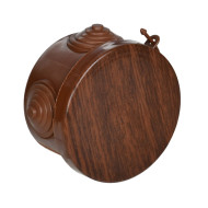 Коробка распаячная КМ для открытой проводки D=85х40мм IP54 4 гермоввода дуб IEK