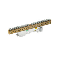 Шина IEK TEKFOR PE "земля" неизолированная на универсальном держателе 8х12-18-Ж