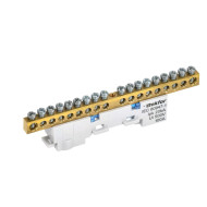 Шина IEK TEKFOR N "ноль" неизолированная на универсальном держателе 6х9-18-С