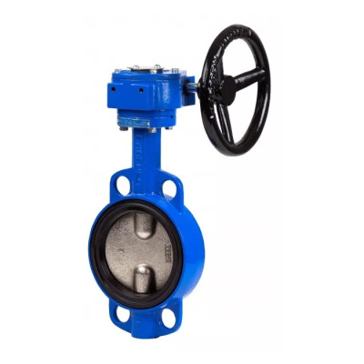 Затвор дисковый поворотный GENEBRE 2109 24 DN400 PN10, корпус - GJL-200 (GG20), диск - CF8M (AISI316), уплотнение - EPDM, М/Ф, редуктор, шток 27 мм