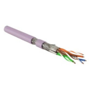 Кабель витая пара Hyperline SFTP4-C8.1-S23-IN-LSZH-PK-500 (500 м) одножильный (solid), LSZH (нг(А)-HF), –40°C – +80°C, розовый
