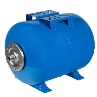 Гидроаккумулятор SANTREK AQUA 19л горизонтальный с площадкой, G1", синий