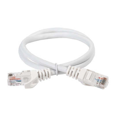 Коммутационный шнур ITK кат. 6 UTP PVC 0,5м белый