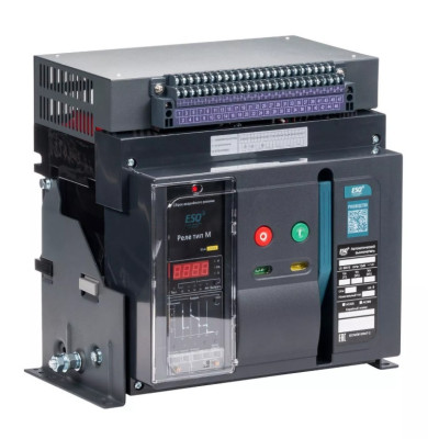 Воздушный автоматический выключатель ESQ ВА99-40B, 3 положения, 2000А, 85 кА, тип реле 3H, 220В