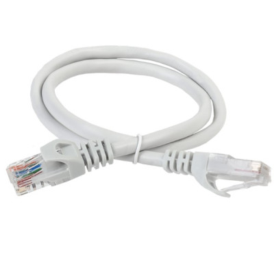 Коммутационный шнур (патч-корд), ITK кат.6А UTP, LSZH, 5м, серый