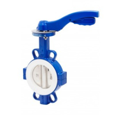 Затвор дисковый поворотный GENEBRE 2101 09 DN050 PN10, корпус - GJS-400-15 (GGG40), диск - CF8M (AISI316), уплотнение - PTFE, М/Ф, рукоятка, шток 11мм