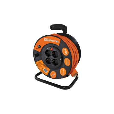 Удлинитель силовой TDM ELECTRIC УКз16-004 4 места/40м ПВС 3х1,0