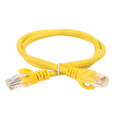 Коммутационный шнур ITK кат. 5Е UTP LSZH 2м желтый