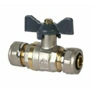 Кран AQUALINK д/мет. пластика 20*20